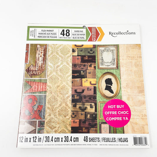 Flea Market – Recollections 12" x 12" Paper Pad