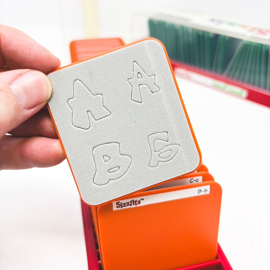 Sizzix Sizzlets - Grafitti or Boxed Brush Alphabet in Case