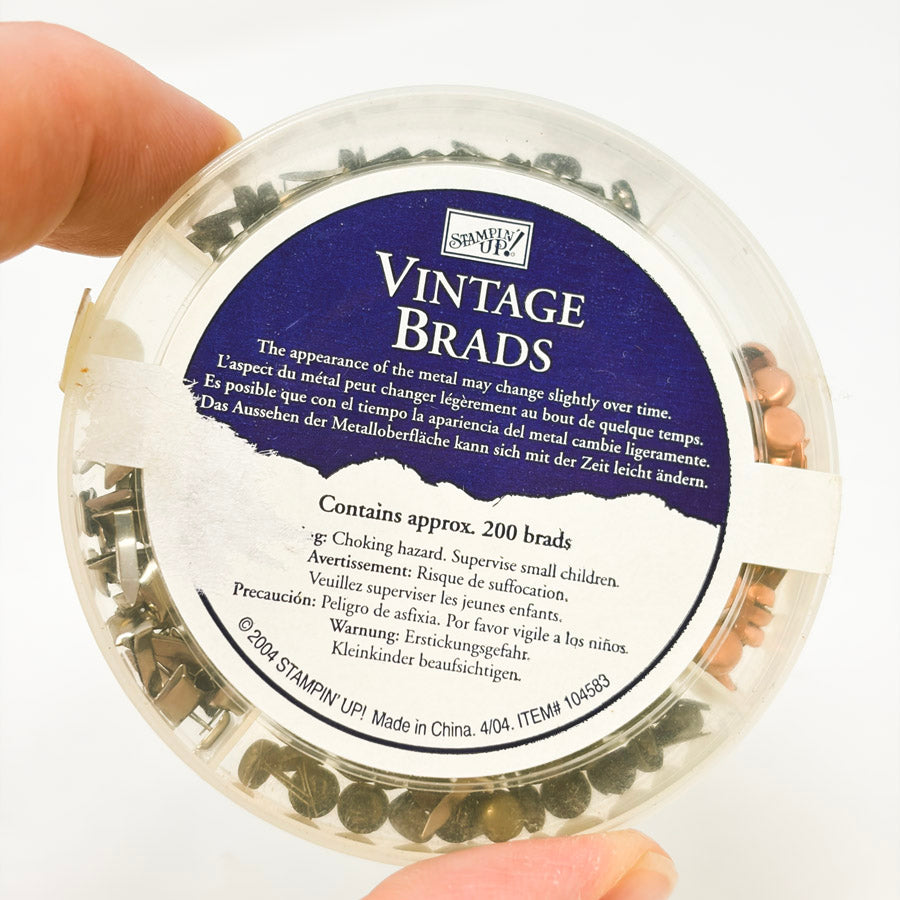 Stampin Up Vintage Brad Pack