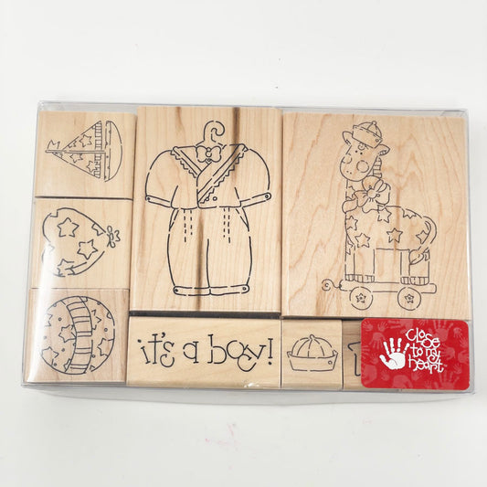 It's a Boy – Close to My Heart Wood Stamp Set