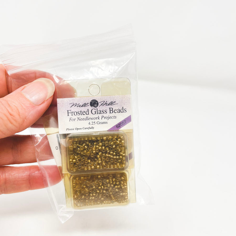 Bundle of Mill Hill Frosted Beads