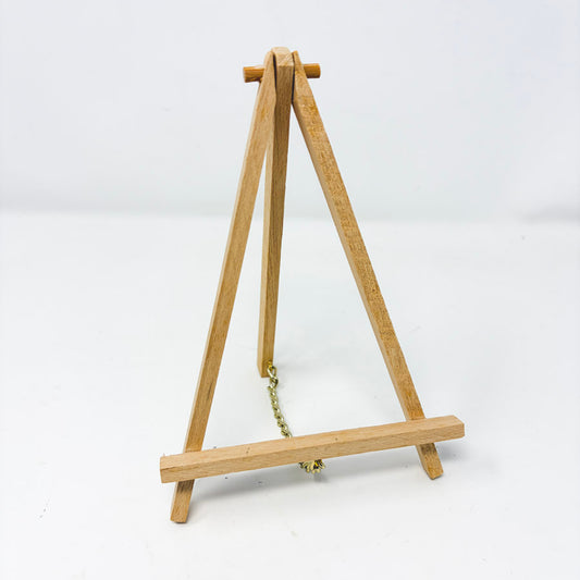 7" Mini Light Wood Easel with Chain