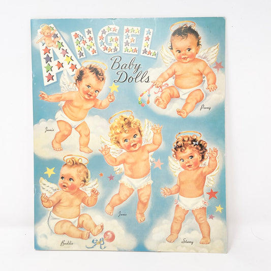 Retro Angel Baby Dolls Paper Doll Book
