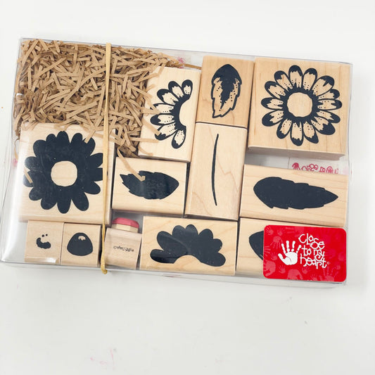Flower Builder – Close to My Heart Wood Stamp Set
