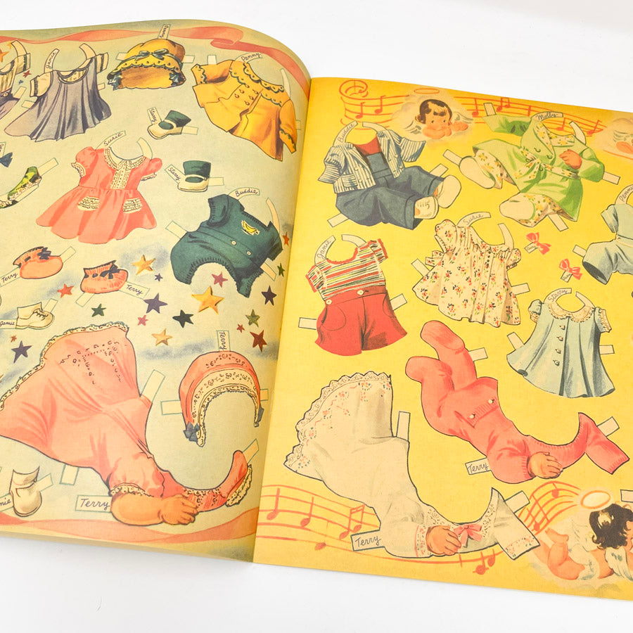 Retro Angel Baby Dolls Paper Doll Book