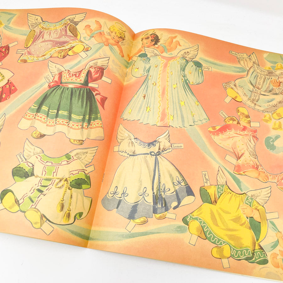 Retro Angel Baby Dolls Paper Doll Book