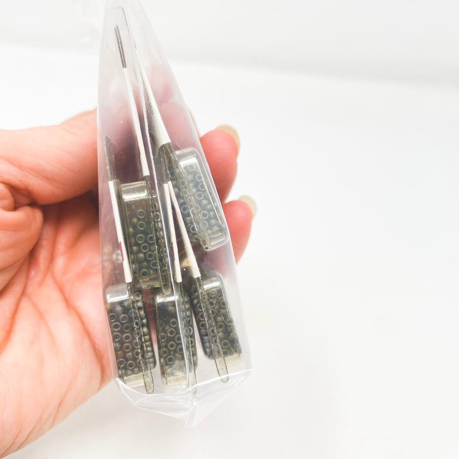 Bundle of Mill Hill Dark Gray Seed Beads