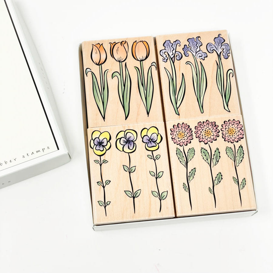 Flower Prints – Hero Arts Wood Stamp Set