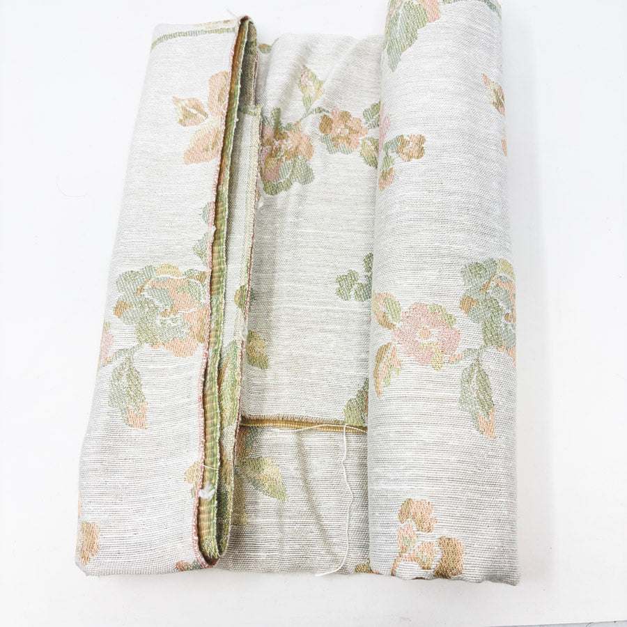 1 Yd x 54" Pastel Floral Upholstery Fabric