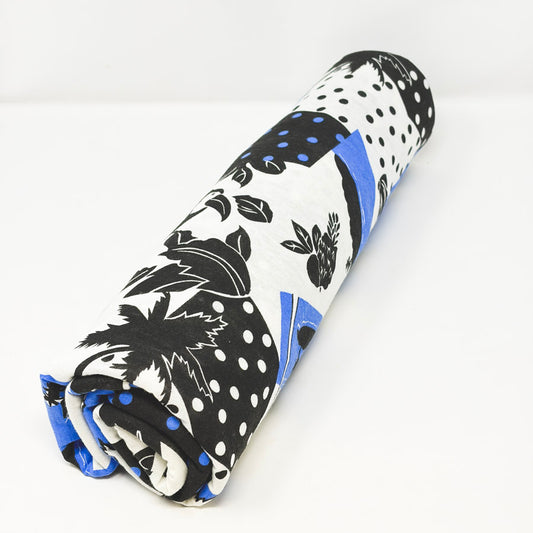 1.5 Yds x 58" Retro Blue Jersey Fabric