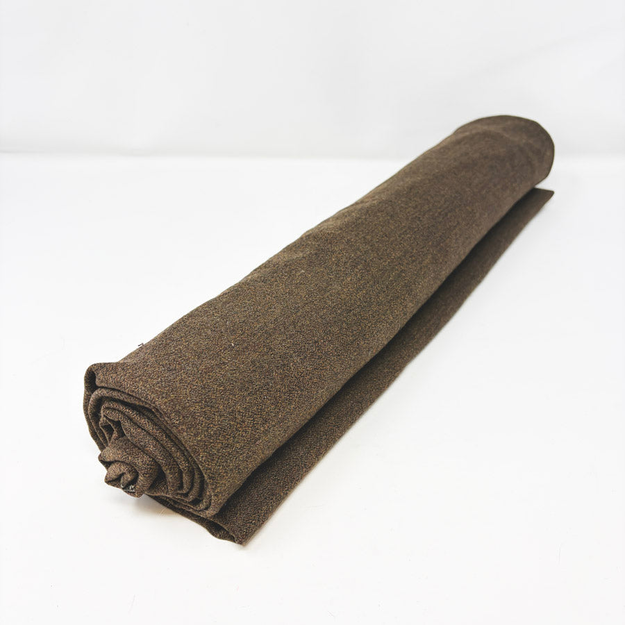 2.5 Yds x 60" Brown Wool Blend Fabric