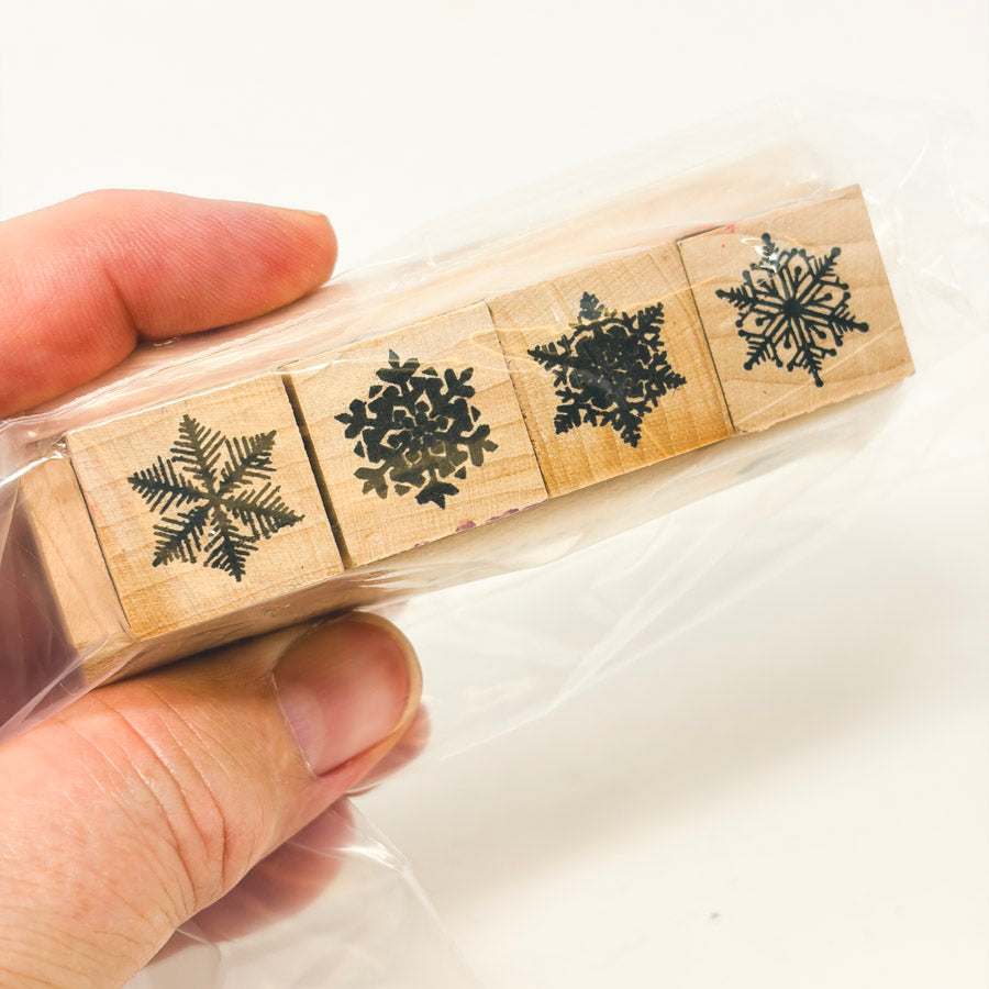 Four Snowflake Stamps