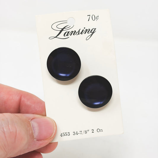 Lansing 7/8" Dark Blue/Purple Shank Buttons (1)