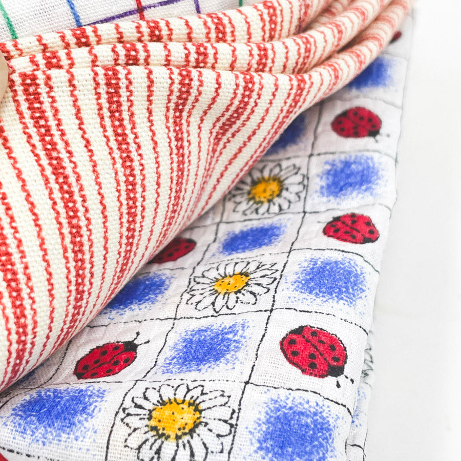 Vintage Kitchen Fabric Remnants Bundle