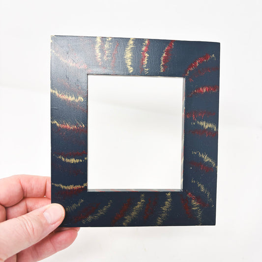 Navy Independence Stripe Wood Frame