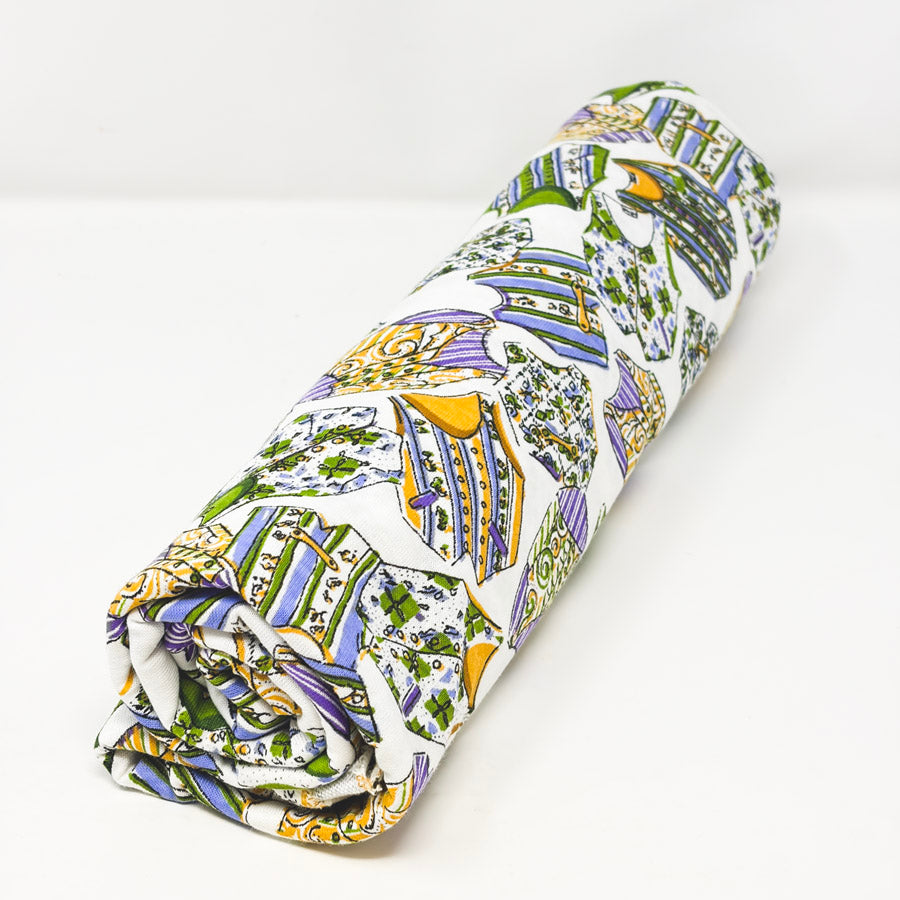 2 Yds x 60" Vest Print Jersey Cotton Fabric