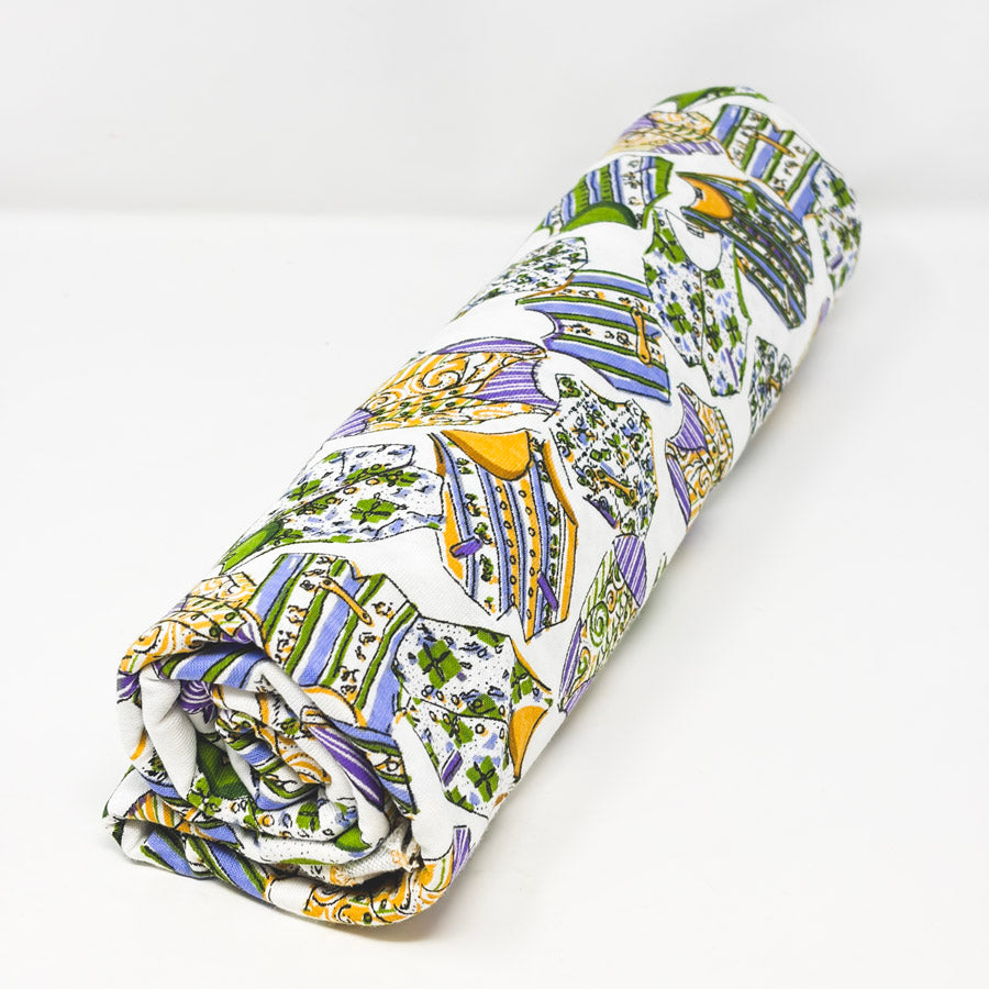 2 Yds x 60" Vest Print Jersey Cotton Fabric