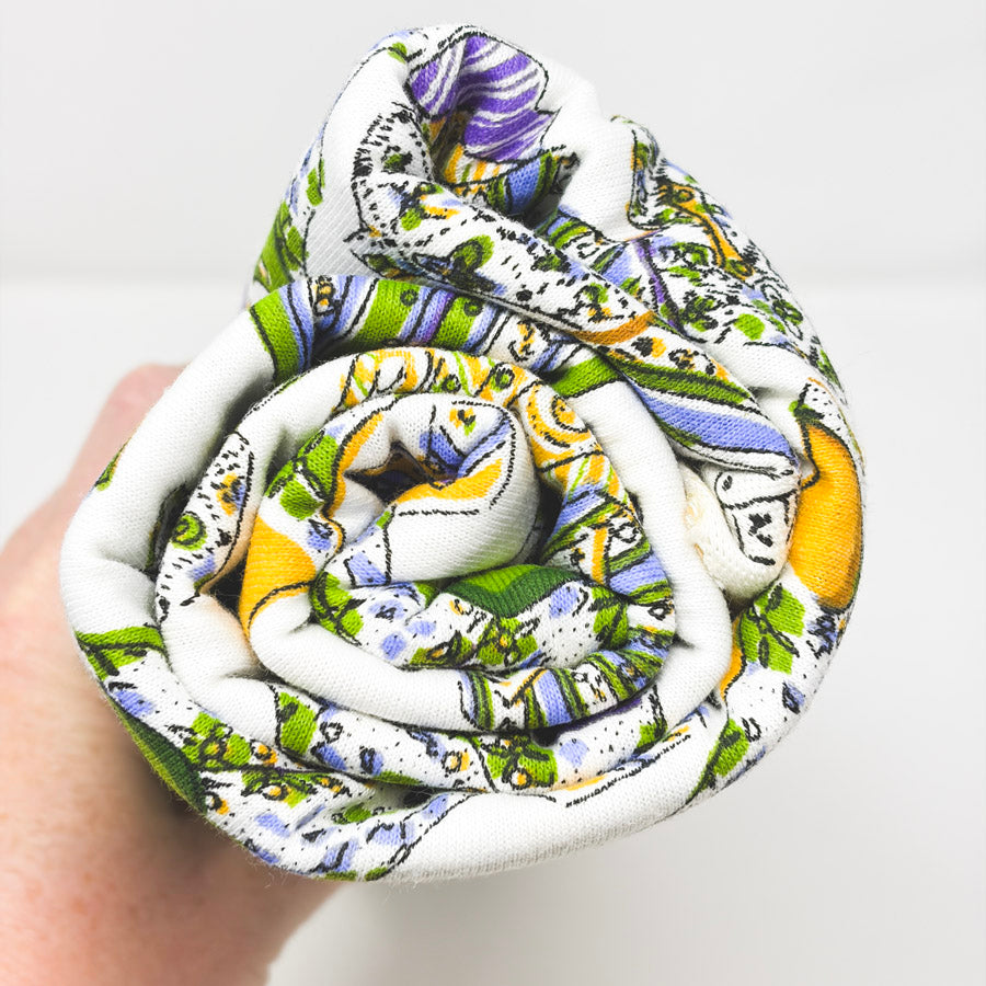 2 Yds x 60" Vest Print Jersey Cotton Fabric