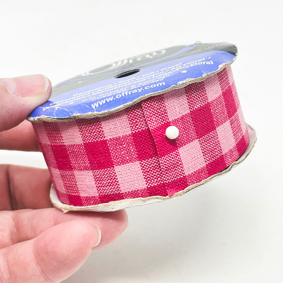 Pink Plaid Ribbon