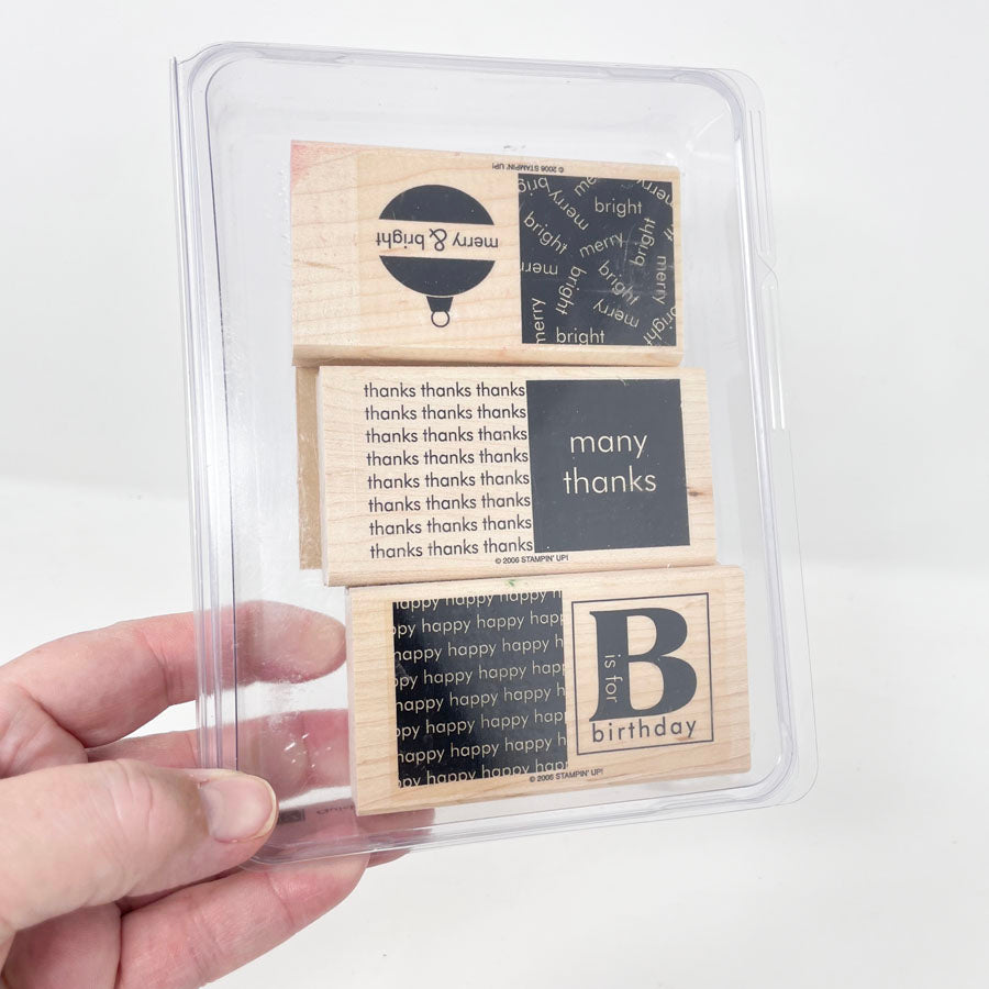 Stampin' Up! Rubber Stamps – Medium Box Sets