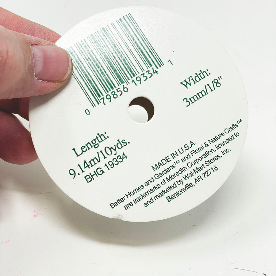 1/8" White Satin Ribbon