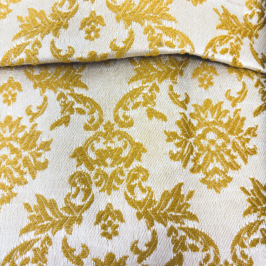 60" x 45" Gold Damask Upholstery Fabric (Small Stain)