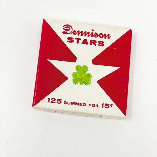 Vintage Dennison Gummed Shamrocks