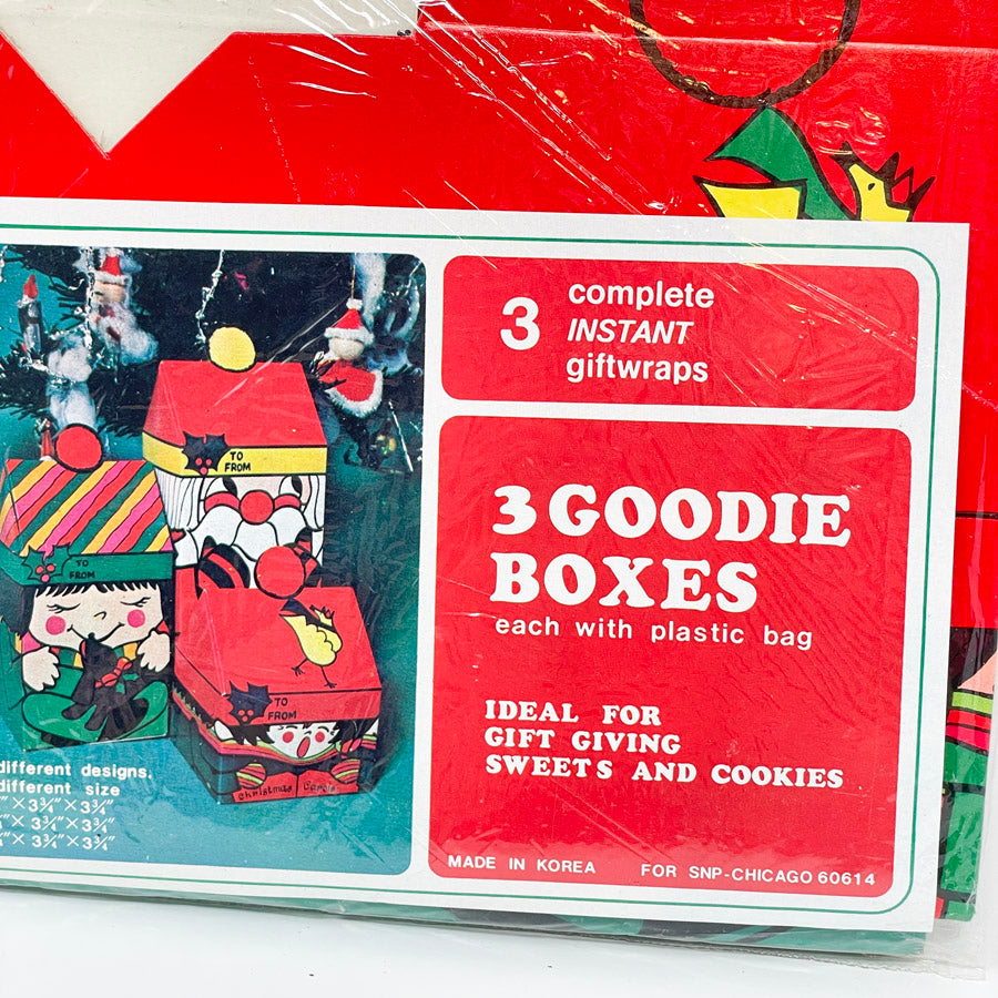 Vintage Christmas Goodie Boxes