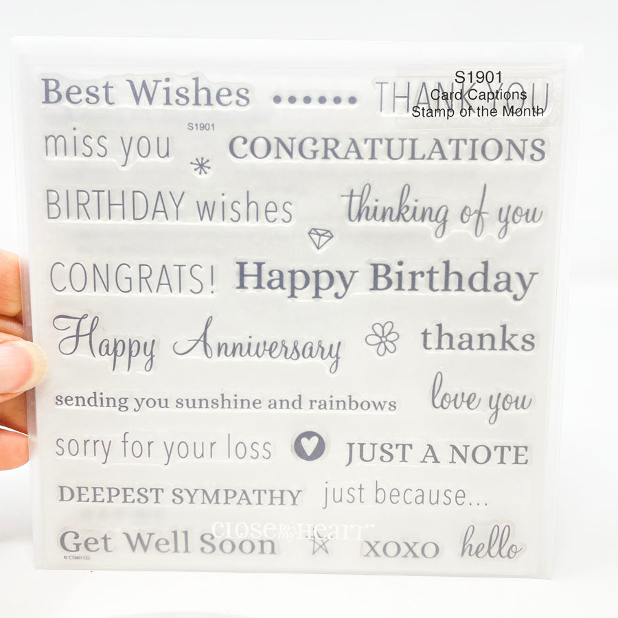 Close to my Heart-Stamp of the month - you choose