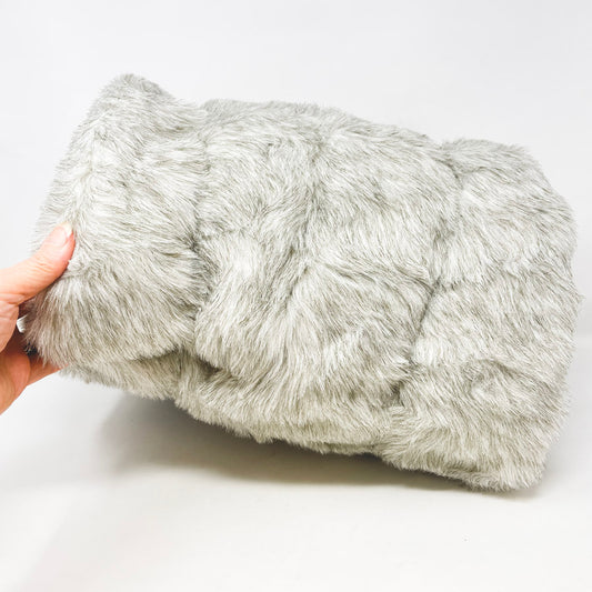 2 Yds x 60" Gray Faux Fur Fabric
