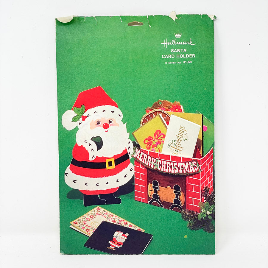 Vintage Hallmark “Santa Card Holder“ Decoration