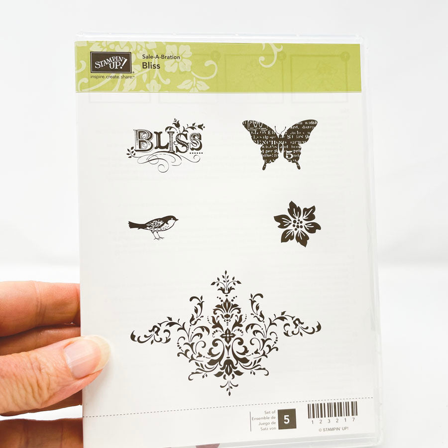 Stampin Up- Sale-A-Bration Bliss- Set of 5 Stamps