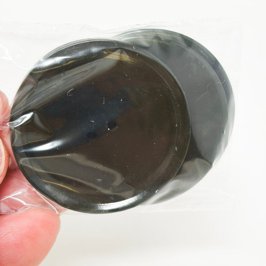1-5/8" Black Buttons (3)