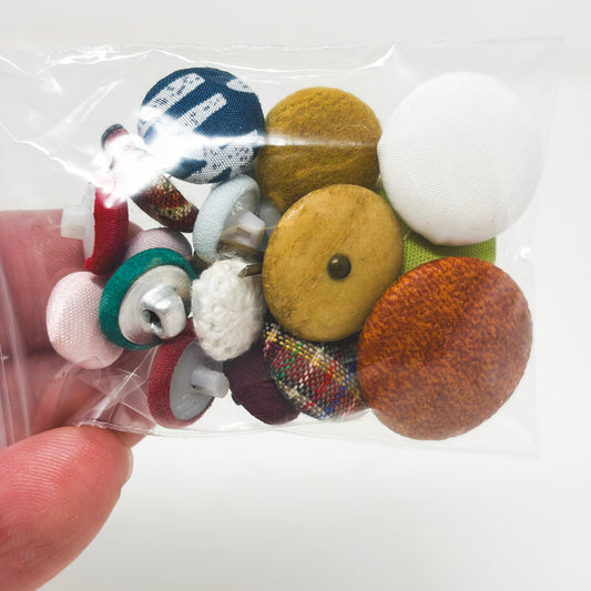 Fabric Covered Shank Button Bundle