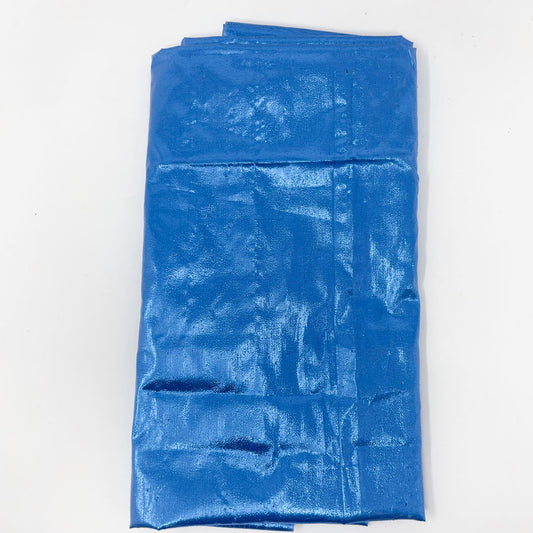 43" x 43" Bright Blue Lame Style Fabric