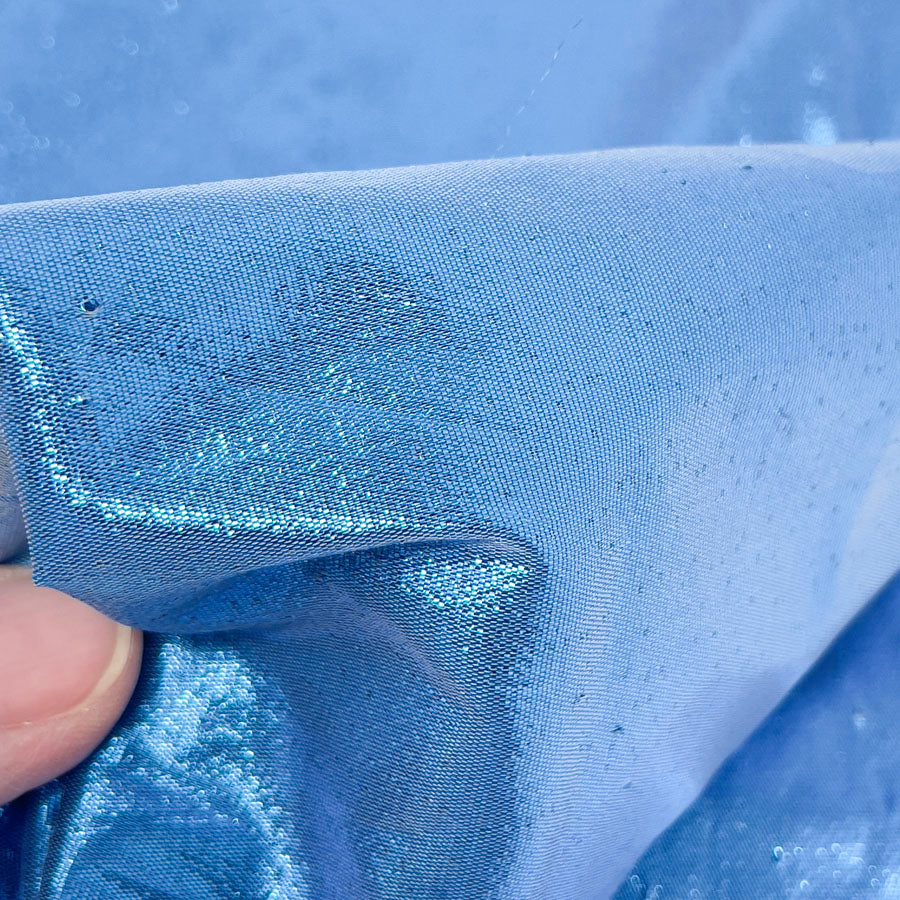 43" x 43" Bright Blue Lame Style Fabric