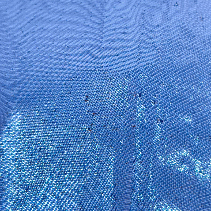 43" x 43" Bright Blue Lame Style Fabric