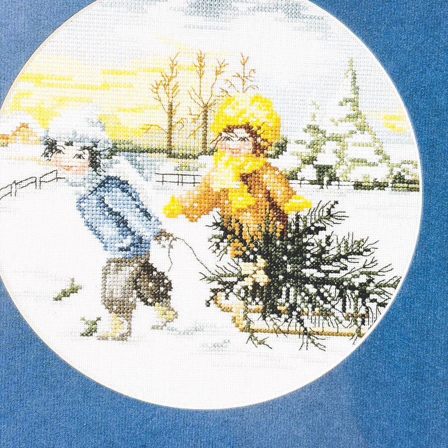 Winter Life Cross Stitch Leaflets by Permin of Copenhagen
