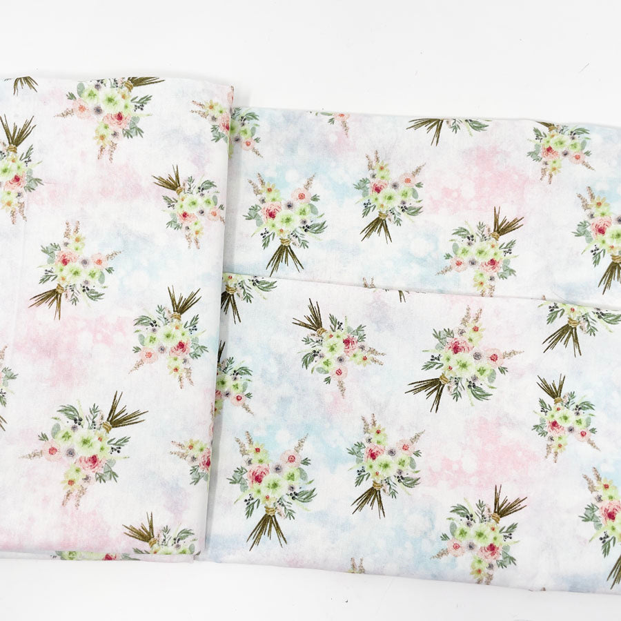 44" x 55" Cotton Blend Bouquet Fabric
