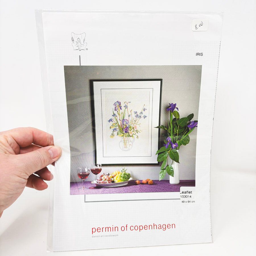 "Iris" Cross Stitch Leaflet by Permin of Copenhagen