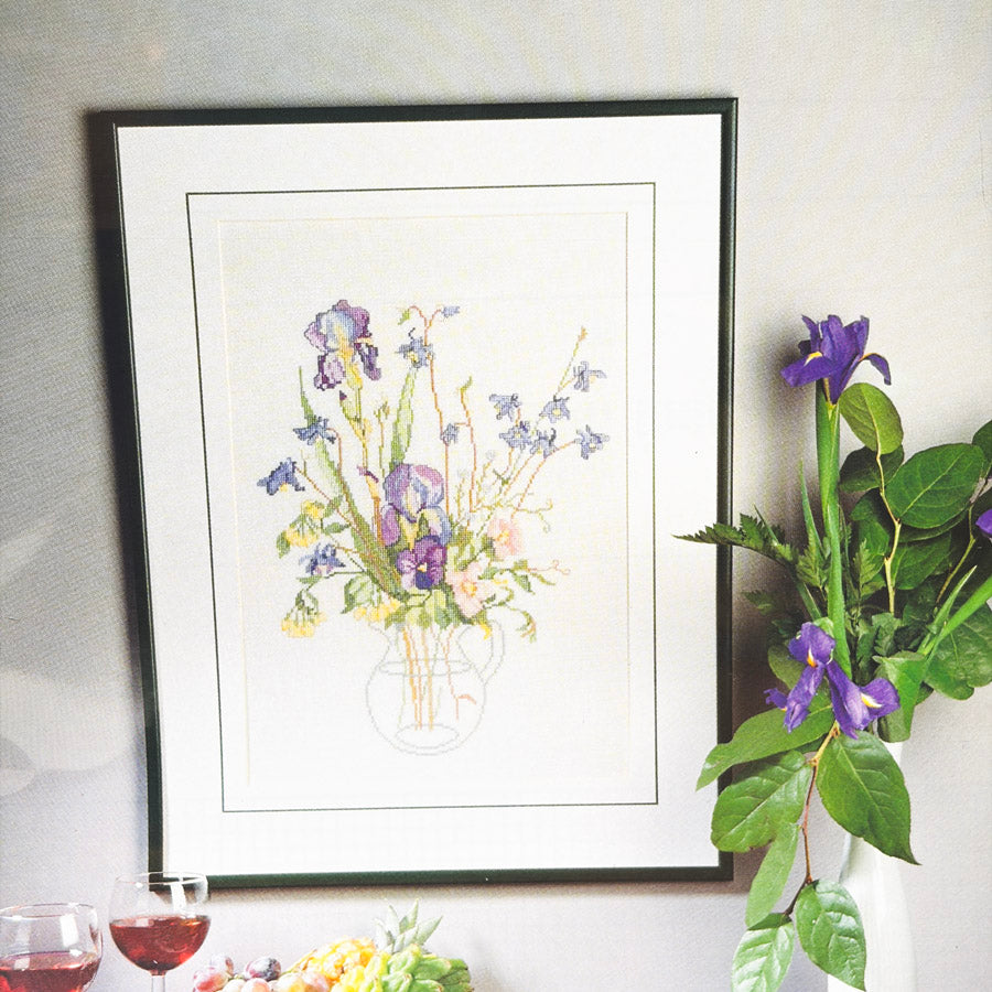 "Iris" Cross Stitch Leaflet by Permin of Copenhagen