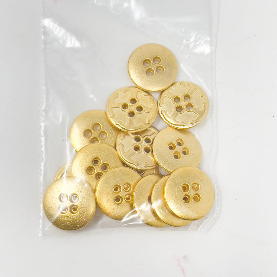 Gold Metal Button Small Pack