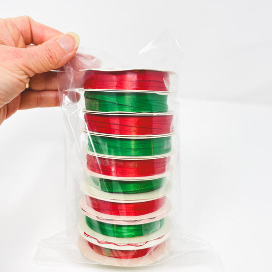 Red & Green Ribbon Bundle