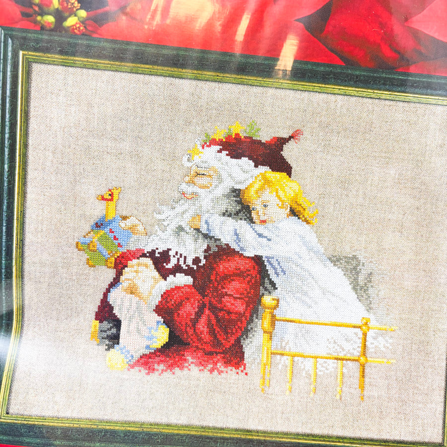 "Santa & Child" Cross Stitch Leaflet by Permin of Copenhagen