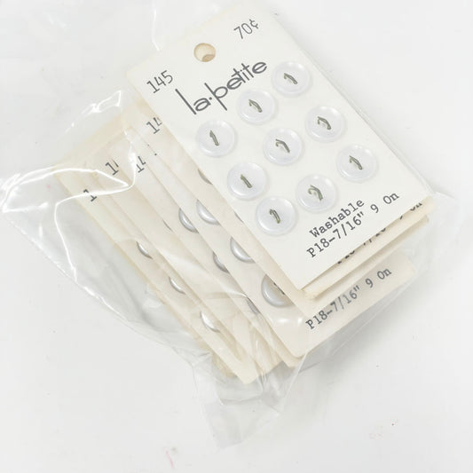 La Petite Clear Button Pack - 9 Cards