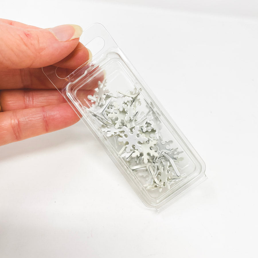Small Box of Snowflake Brads