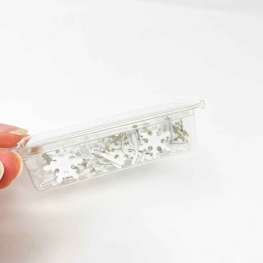 Small Box of Snowflake Brads