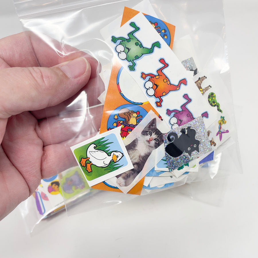 5" x 5" Assorted Bags of Kids Stickers/Cut