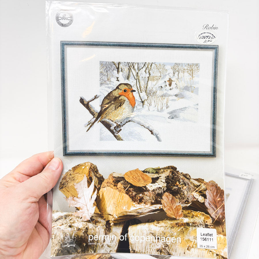 Winter Life Birds Cross Stitch Leaflets by Permin of Copenhagen