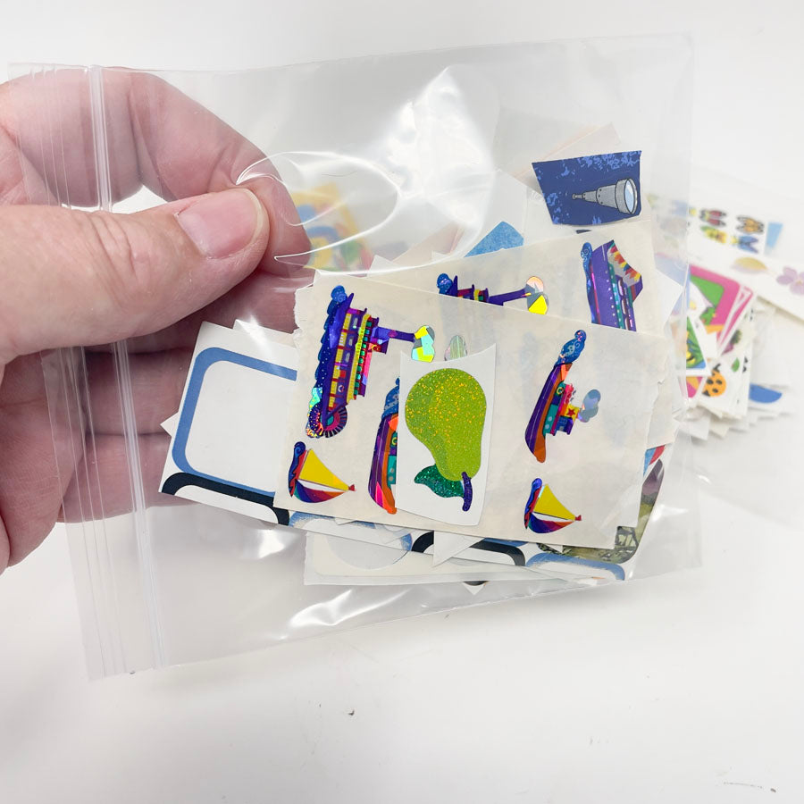5" x 5" Assorted Bags of Kids Stickers/Cut